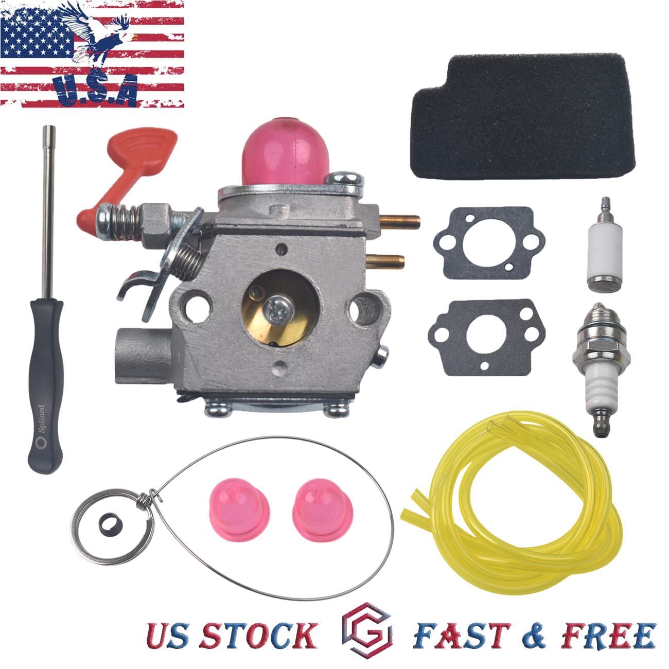 Carburetor For Craftsman 358794600 25cc 200 Mph / 430 Cfm Gas Blower 545081855