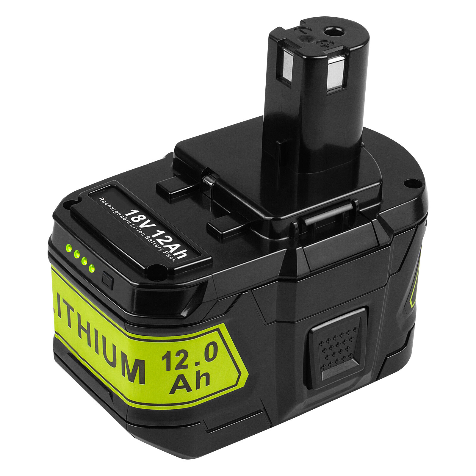 12.0Ah For RYOBI 18V P108 18 Volt High Capacity Battery Lithium-Ion RB18L60 P107