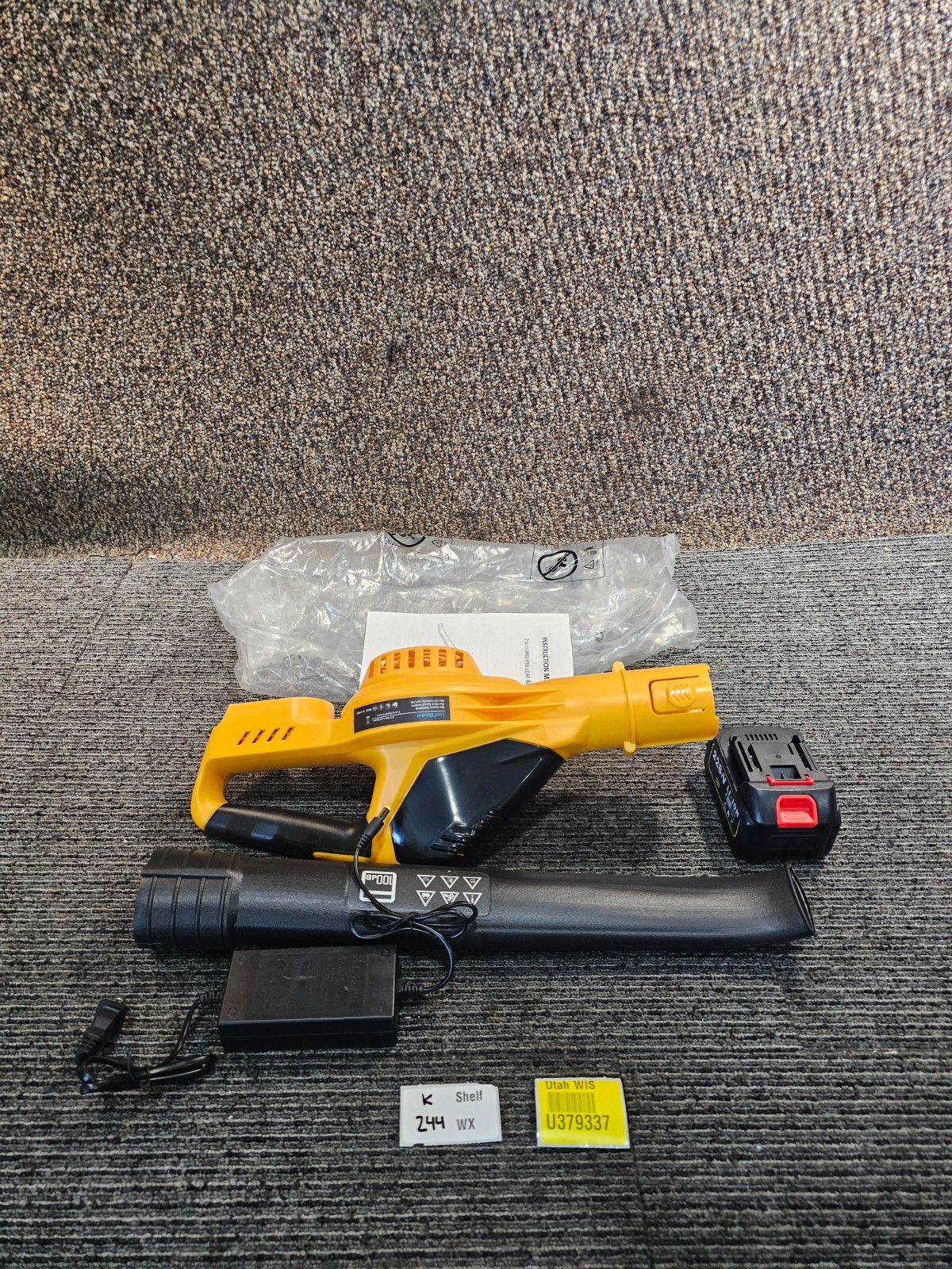 21V Cordless Leaf Blower, 5 Speed, 150 MPH, With Battery &Charger JY-LB2201