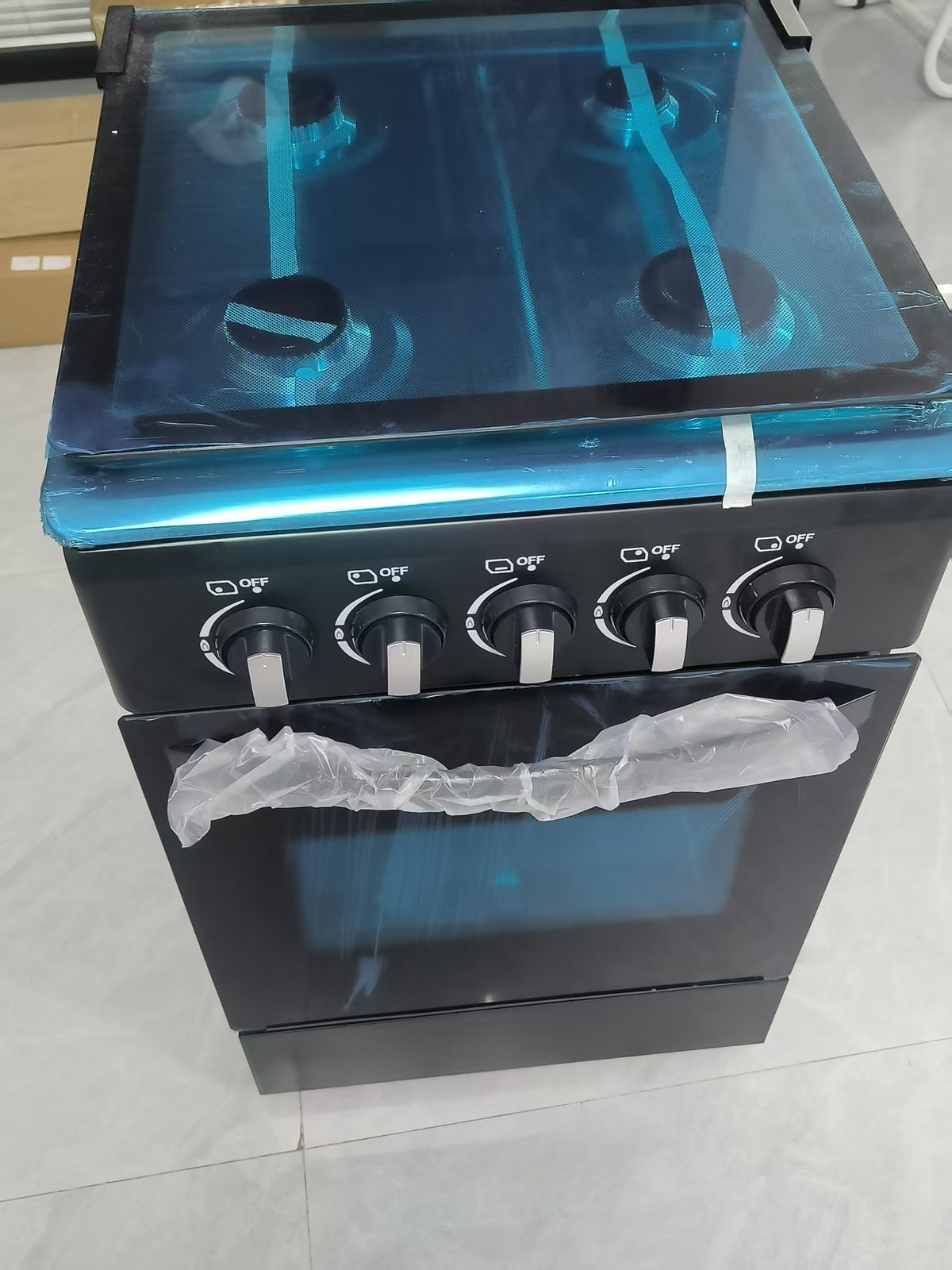 NEW 20″ Free Standing Gas Stove Oven Range,4 Burner LPG Cooktop with 60L Oven