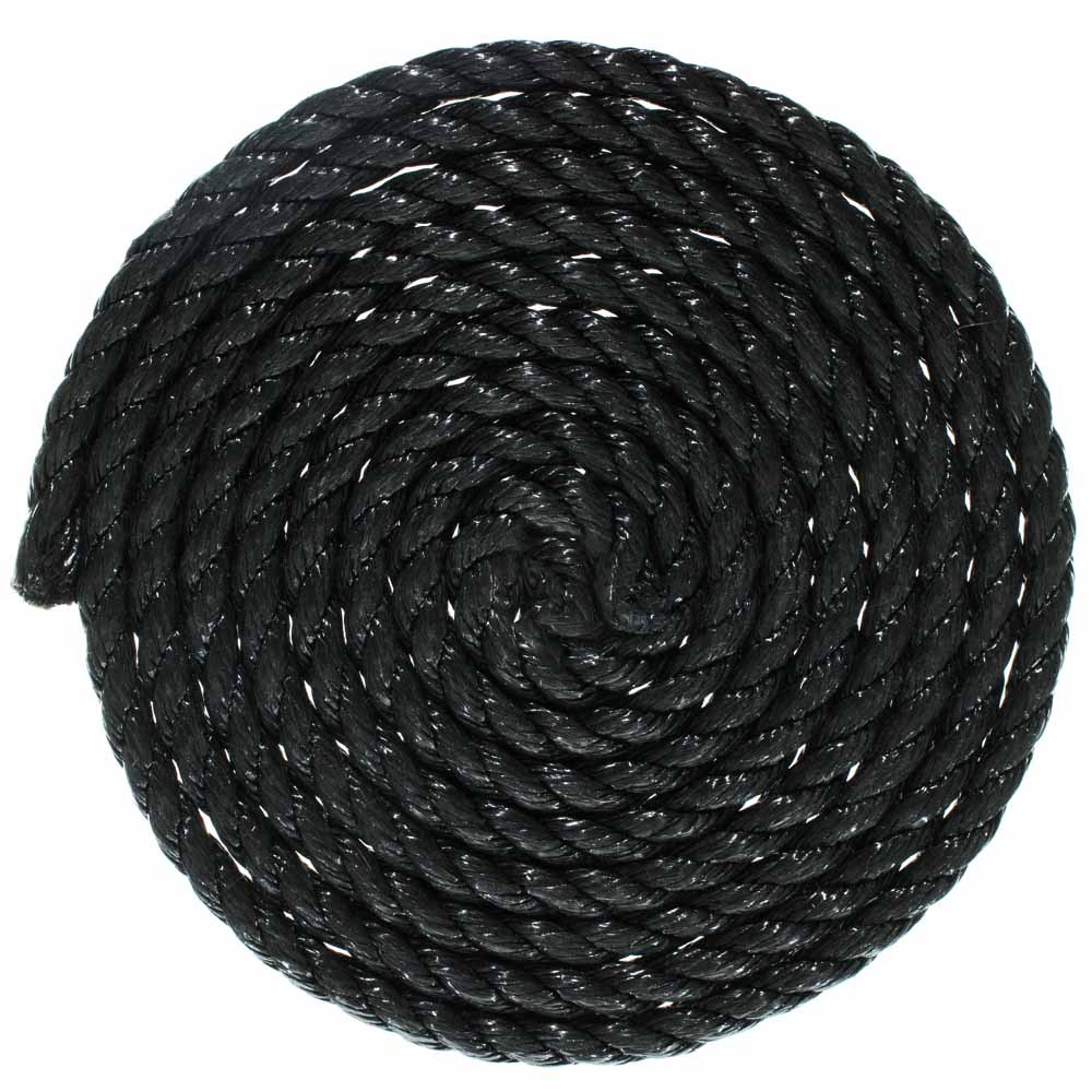 GOLBERG Twisted Polypropylene Rope 1/4″, 5/16″, 3/8″, 1/2″, 5/8″ in Black
