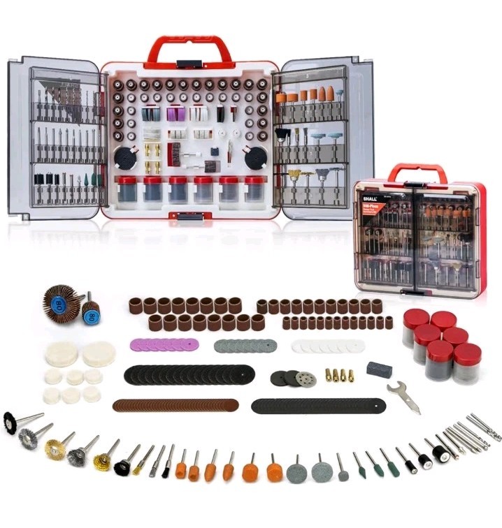 SHALL 508pc Rotary Tool Accessories Kit Multifunctional Set,Perfect for Cutting