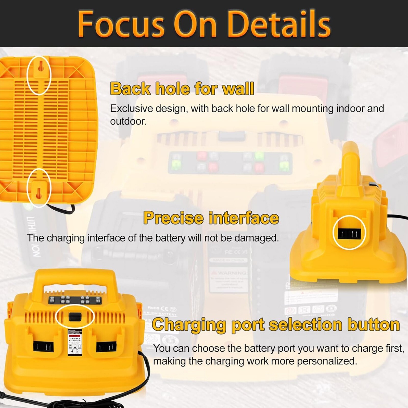 8.0AH Lithium Battery / Charger For DeWalt 20V 20 Volt Max XR DCB206-2 DCB205-2