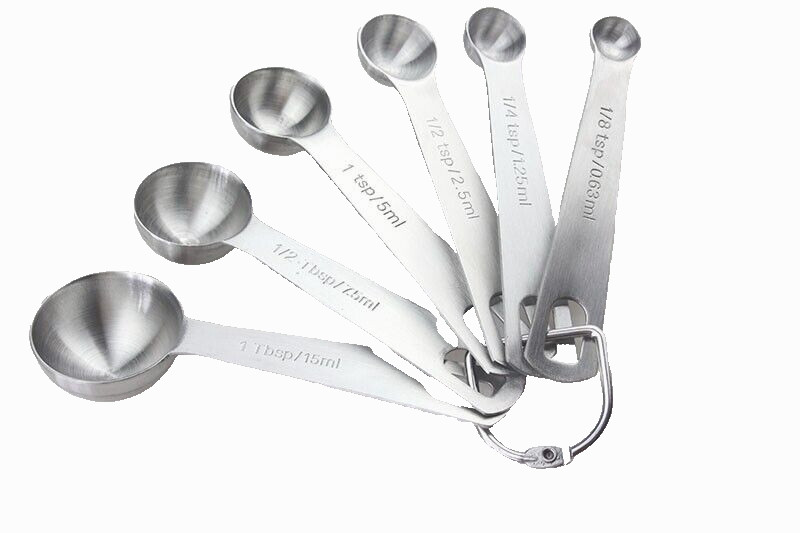 Household Stainless Steel Measuring Spoon Six-piece Set Kitchen Cooking Tool