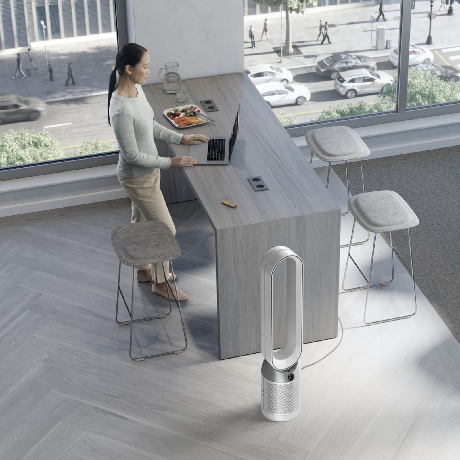 Dyson Purifier Cool™ TP7C Purifying Tower Fan | White/Silver | Refurbished