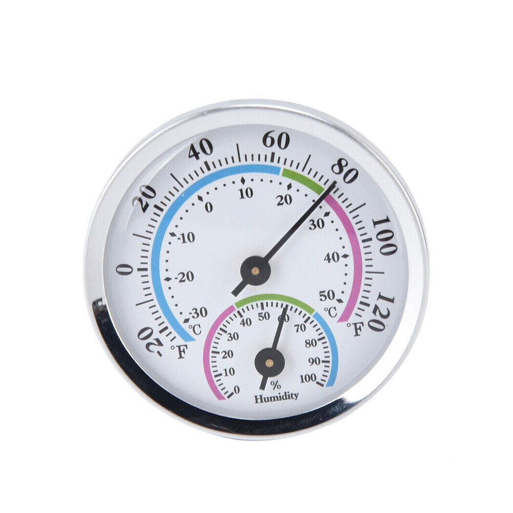 4PC Analog Thermometer Hygrometer Humidity Meter Gauge Temperature Room Indoor
