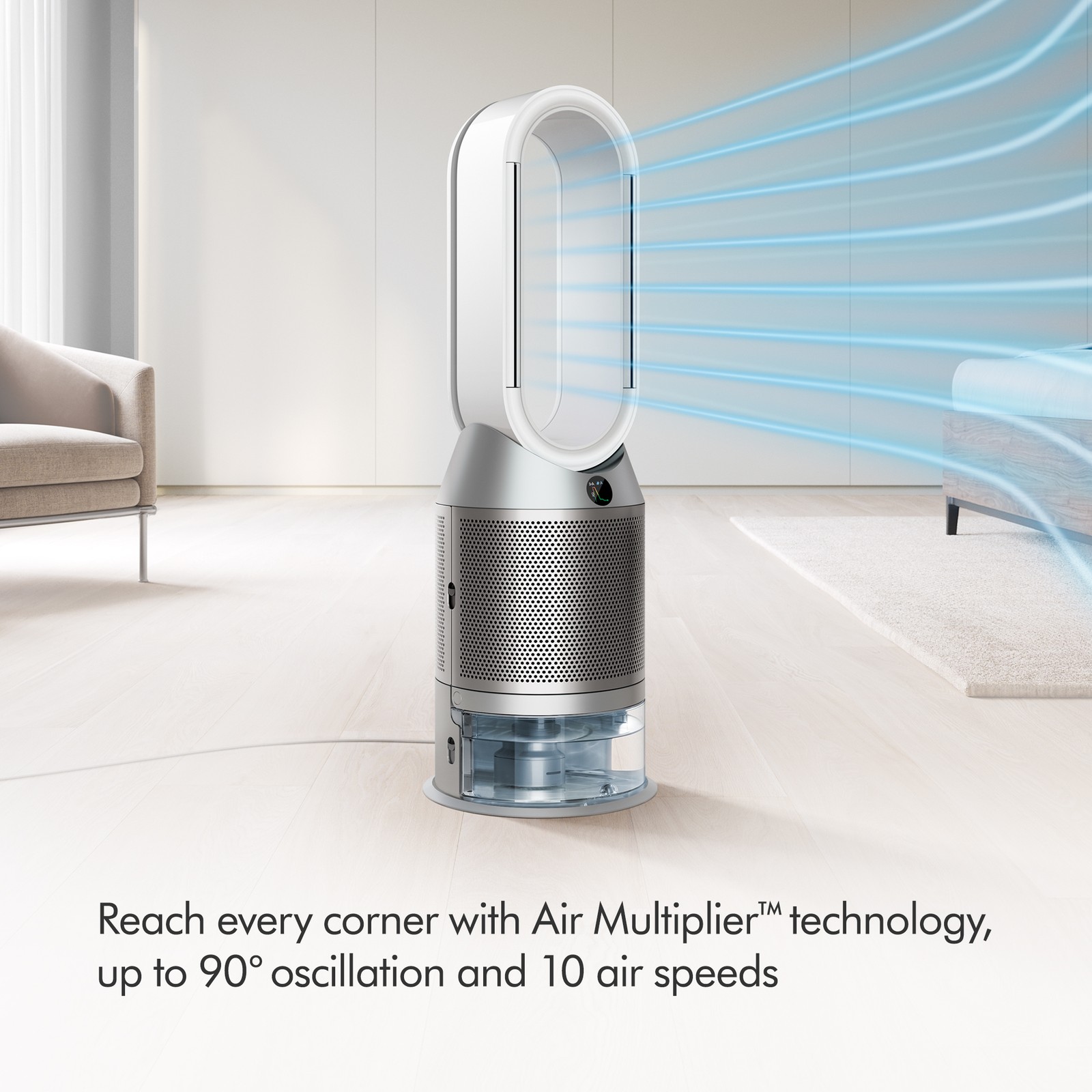 Dyson Pure Humidify+Cool™ Purifying Humidifying Fan PH3A | White/Nickel |