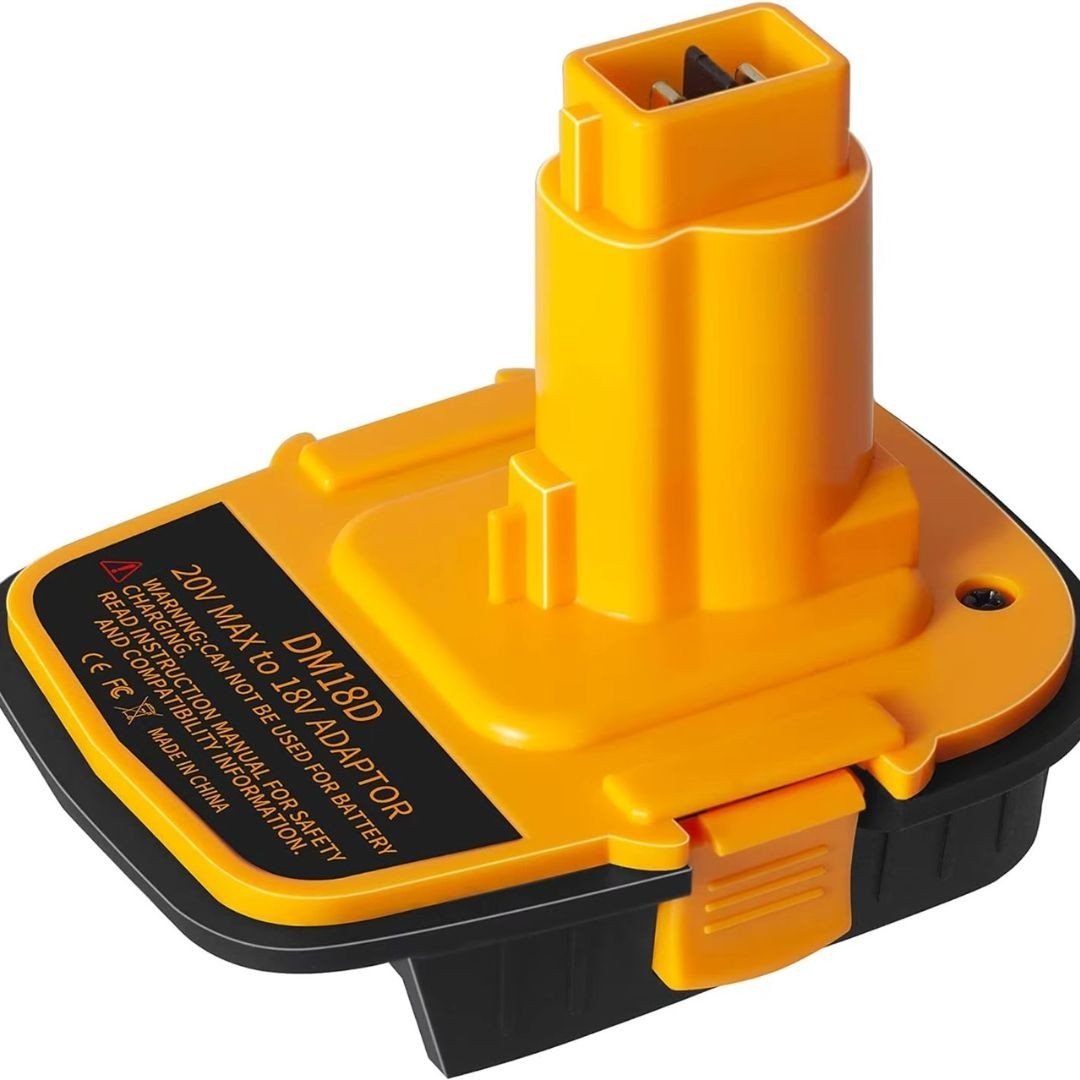 1 Pc Battery Adapter with USB Compatible with Dewalt 20V Battery,20V to 18V