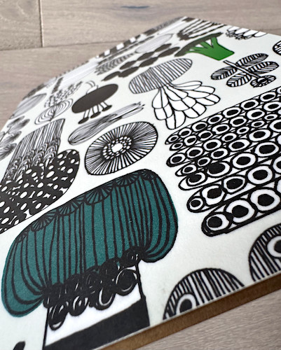 Marimekko Cutting Board Puutarhurin Parhaat 19.8cm x 29.8cm Rare Finland New