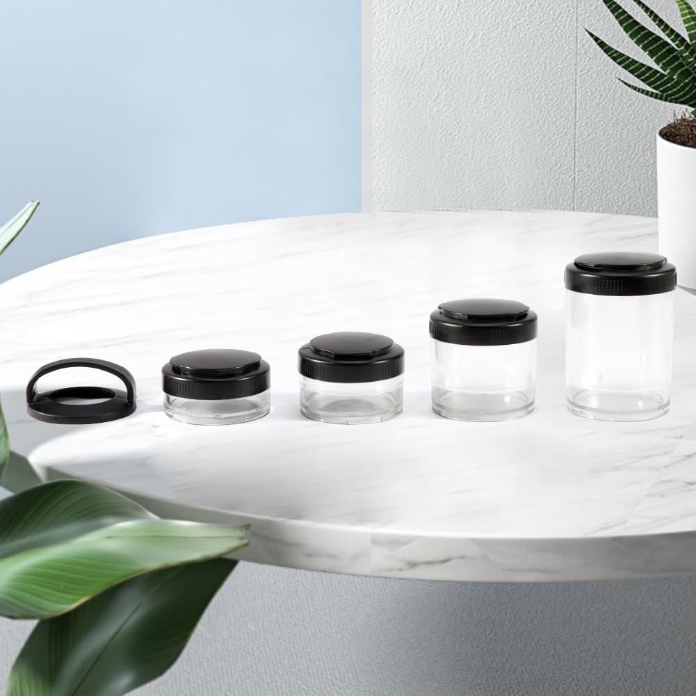 Portable Travel Stackable Snack Containers, 4 Jar – 40cc,60cc,100cc,150cc Scale