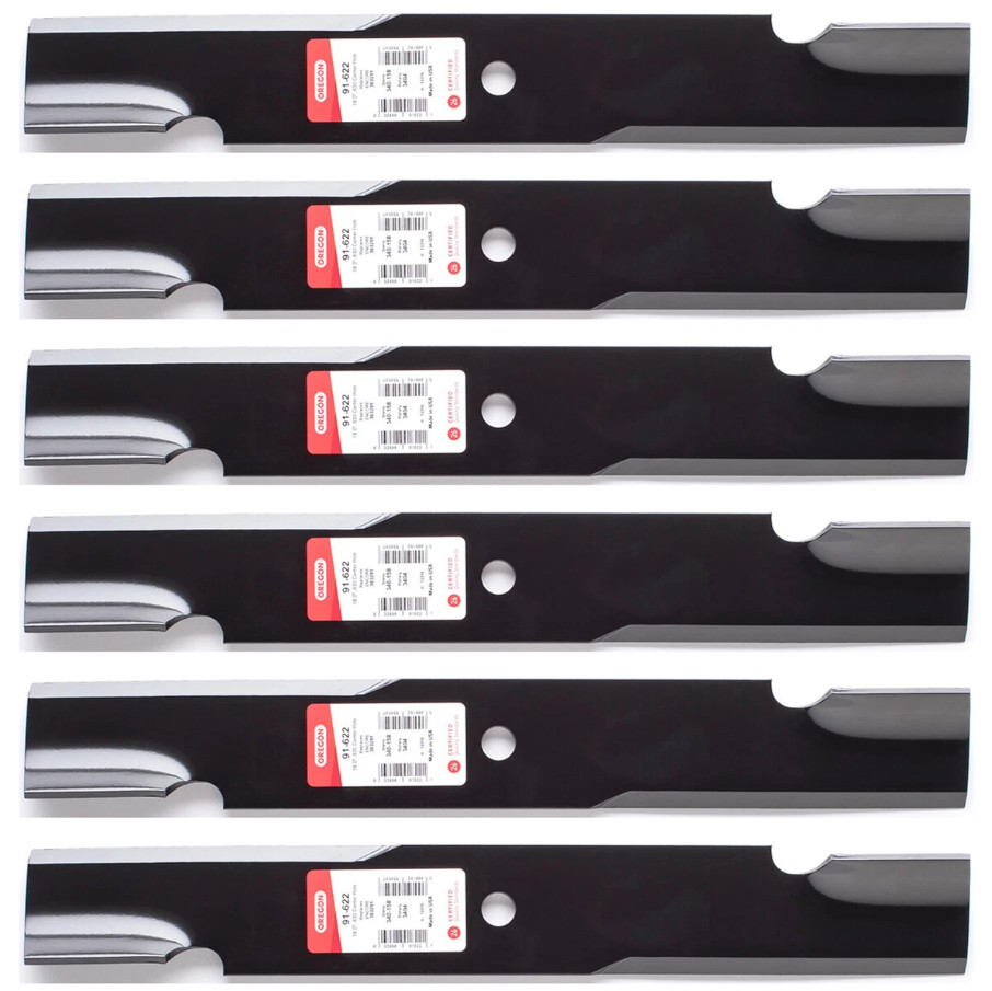 6 PK 91-622 Oregon Blades fits 52″ Scag 482462 482878 48108 Ferris 21227S 481711