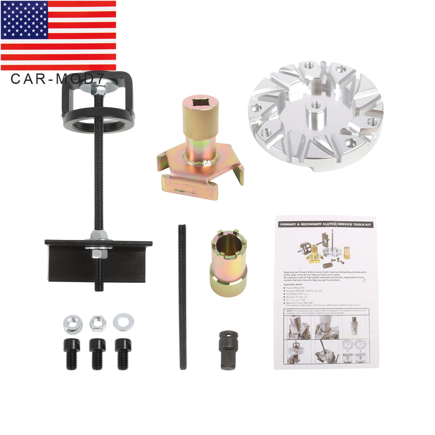 Complete Primary Clutch&Secondary Service Tools Kit For Polaris All Years