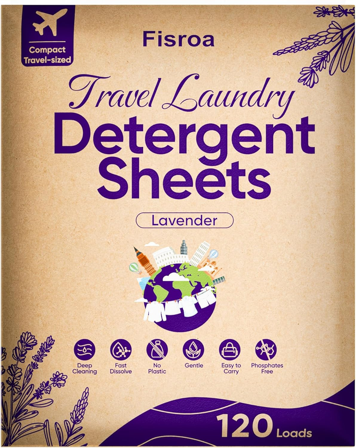 Eco-Friendly Fragrance-Free Laundry Detergent Sheets for 300 Loads