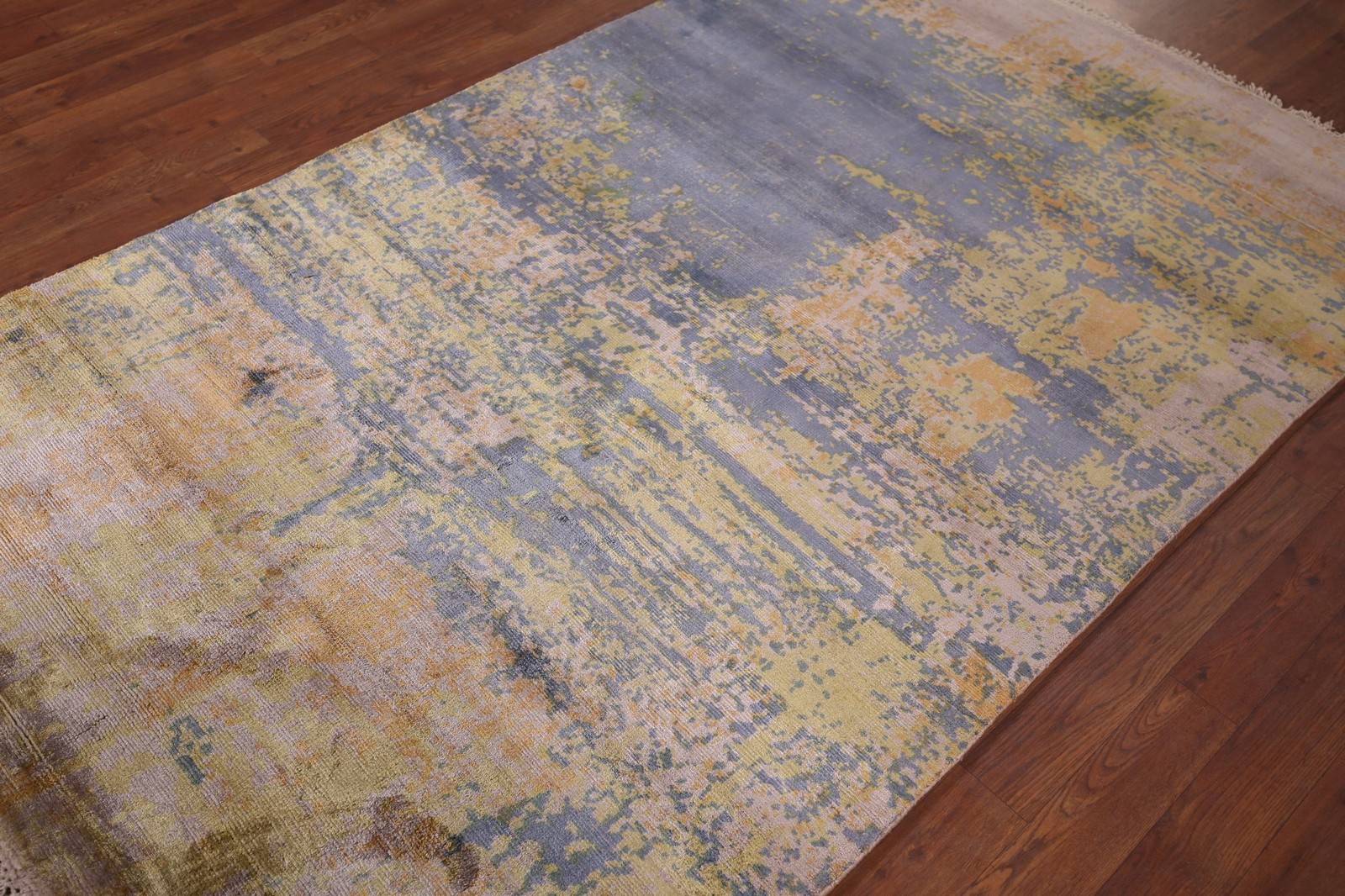 Contemporary Style Abstract Rug 4×7 Hand-knotted Wool Oriental for Any Room