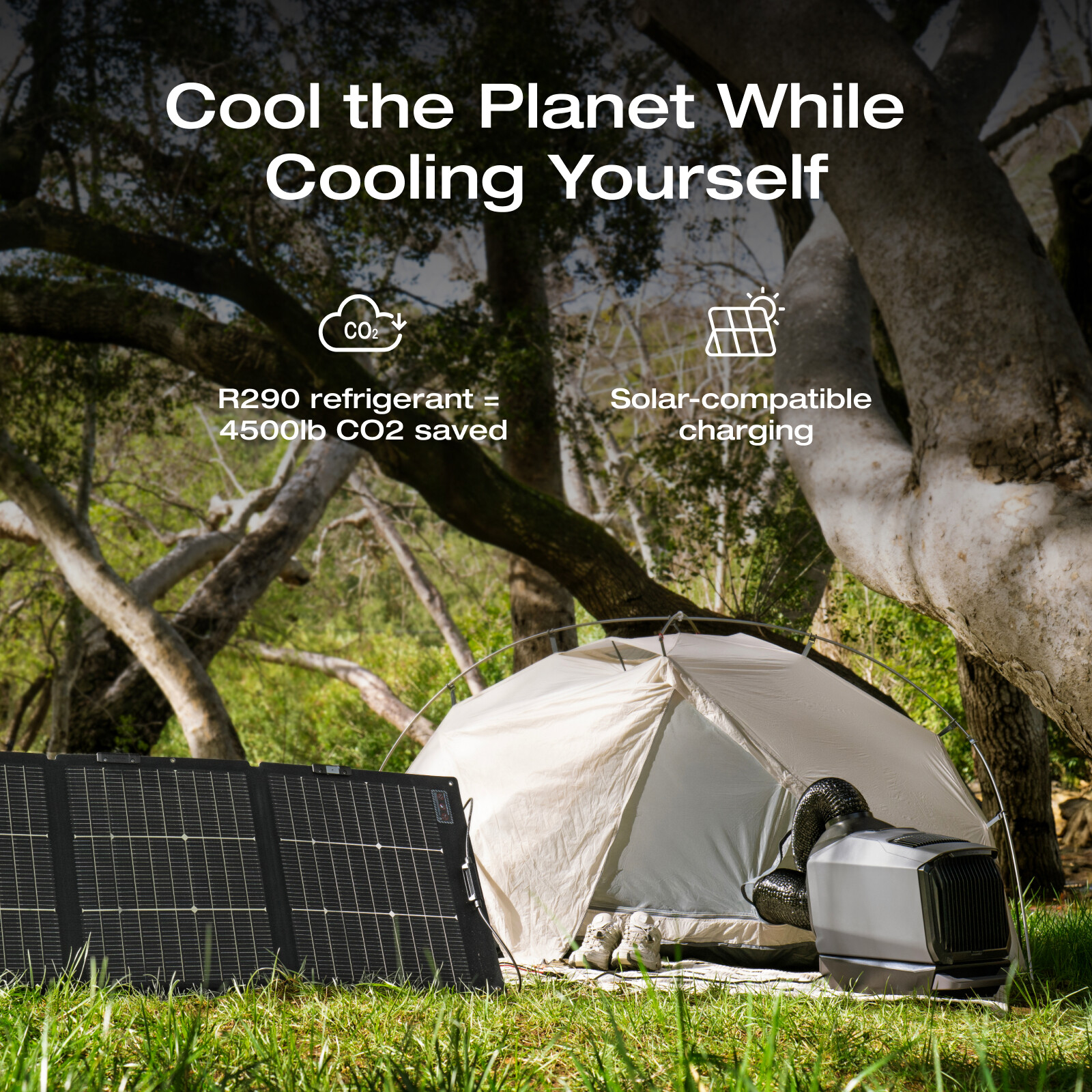 EcoFlow Wave 3 Portable Air Conditioner & 1024Wh Add-On Battery for Camping/Rv