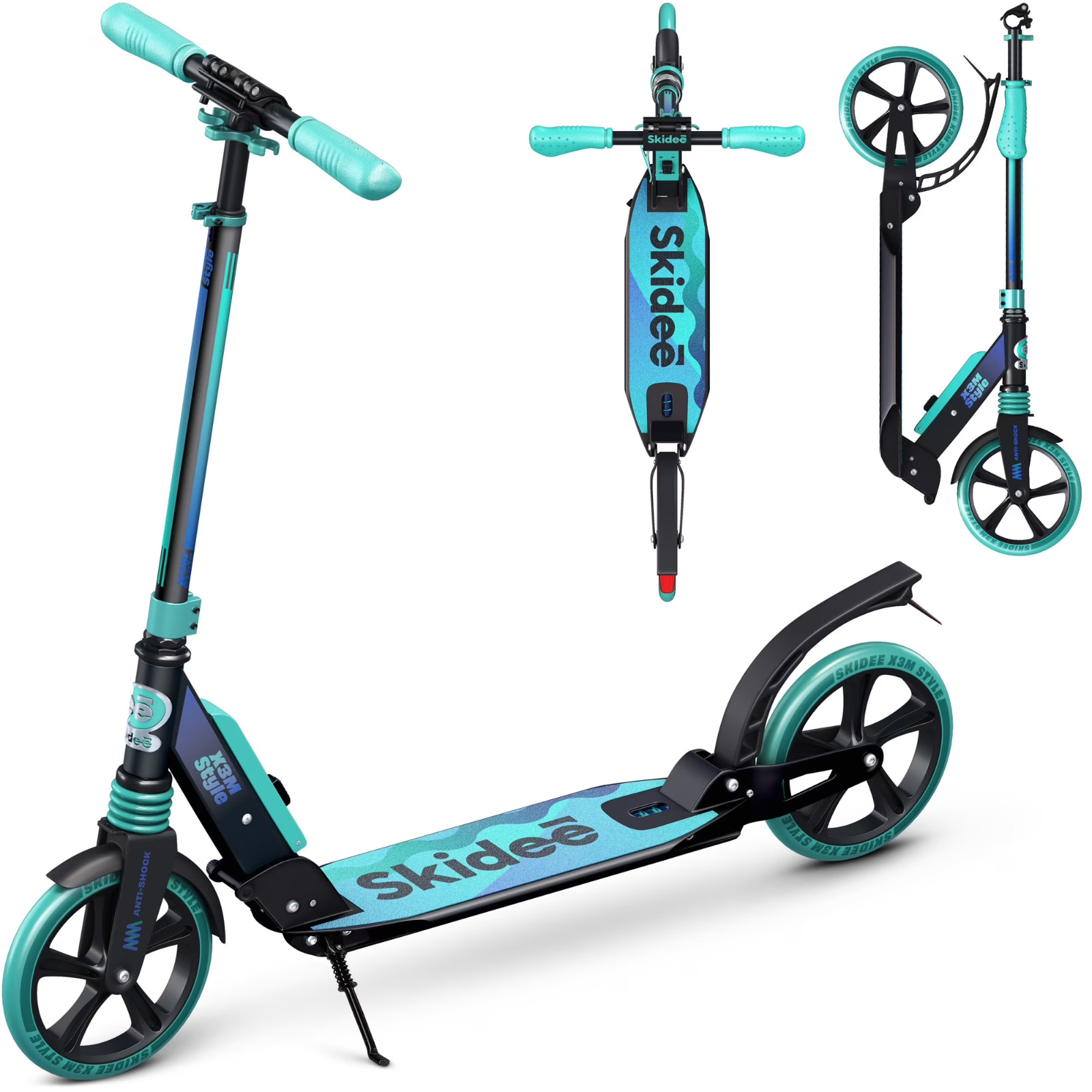 Scooter for Kids, Teens, Adults, 4 Adjustment Levels, Handlebar Up to 41 Inches
