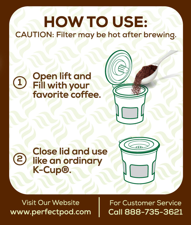 4-Pack Reusable Capsules K-Cup Coffee Pod Filter + Coffee Scoop Keurig