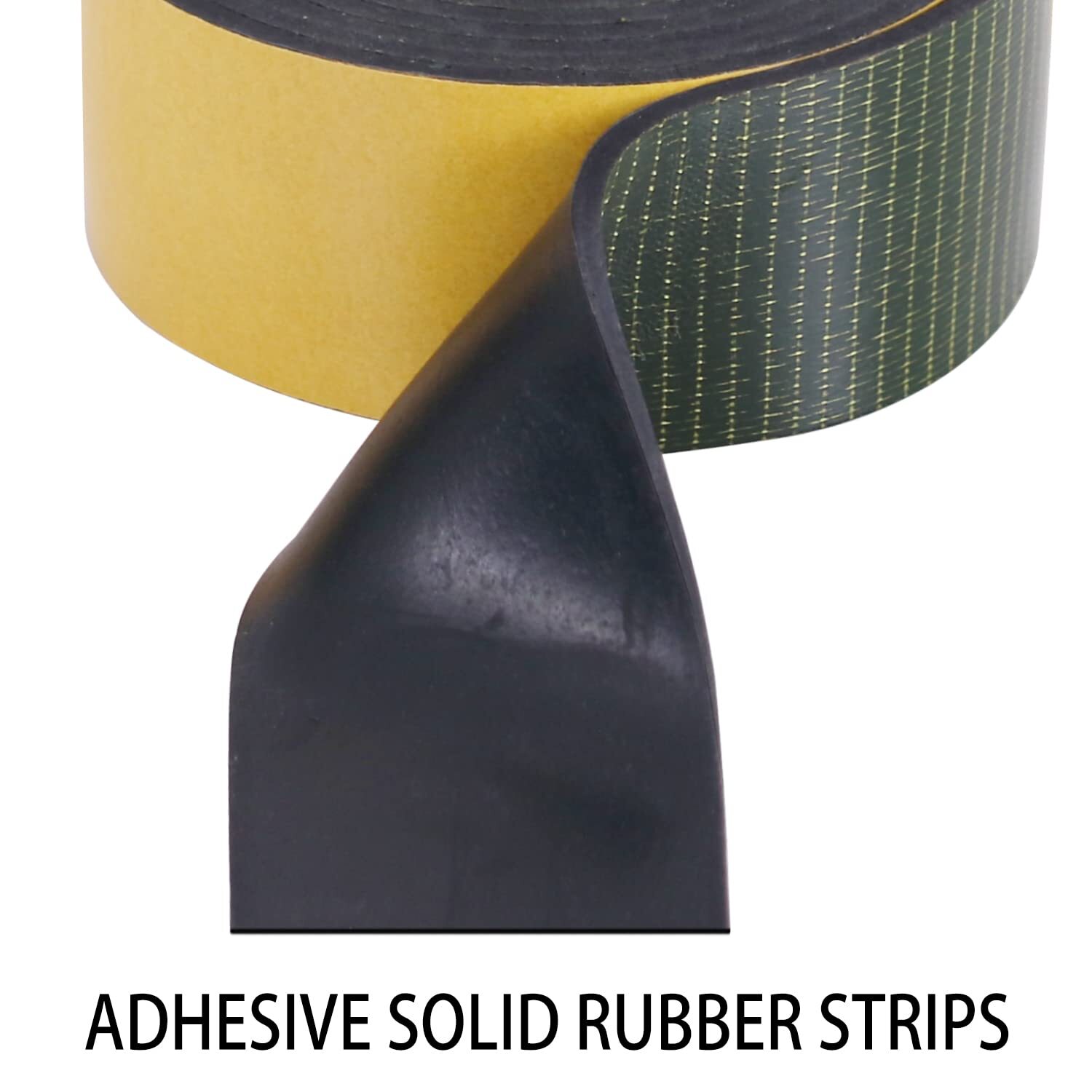 Adhesive Solid Neoprene Rubber Strips 1/16 .062 Inch Thick X 1/2 Inch Wide X 1