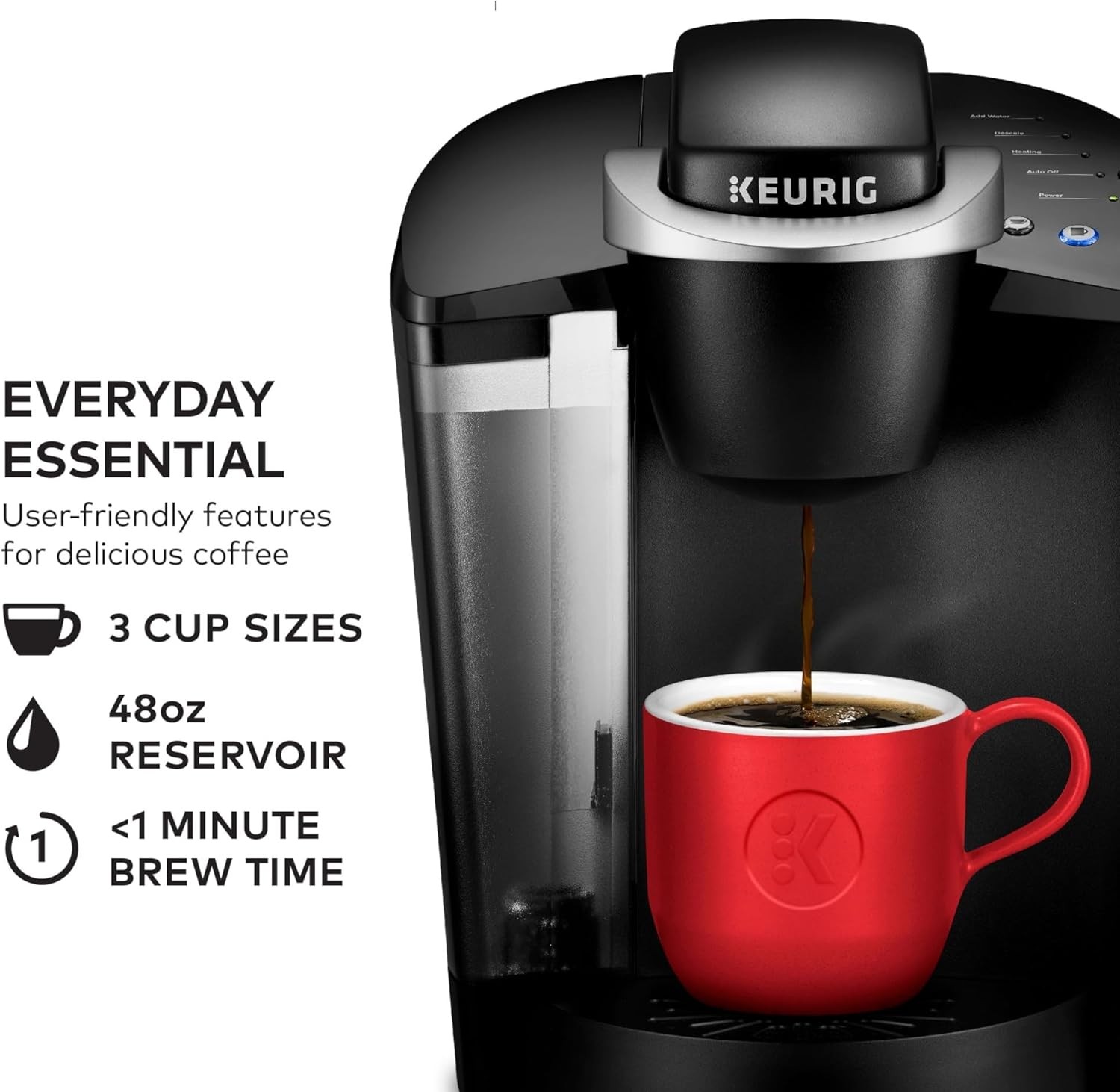 Keurig K-Classic Single Serve K-Cup Pod Coffee Maker (Open Box)
