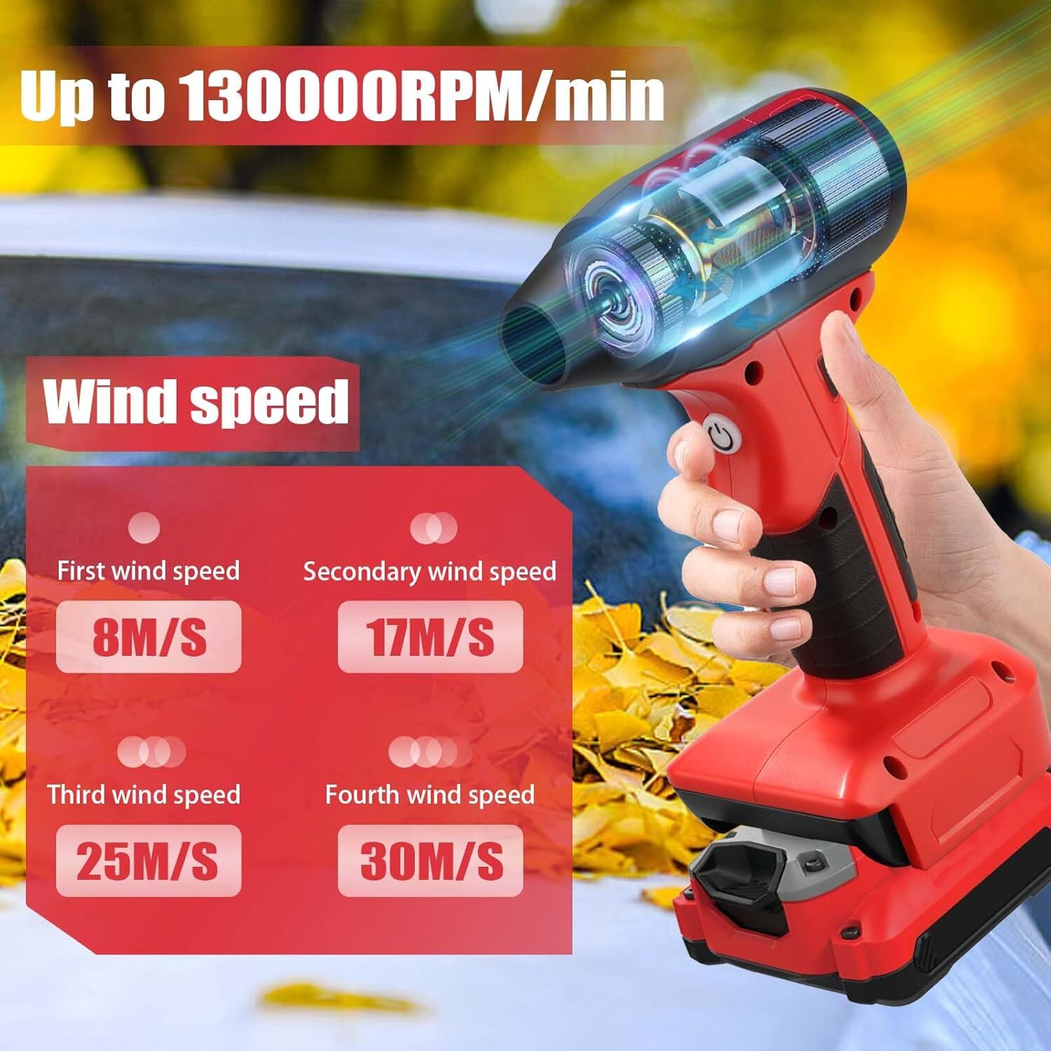 Cordless Jobsite Air Blower for Craftsman Battery Electric Leaf Blower Handheld