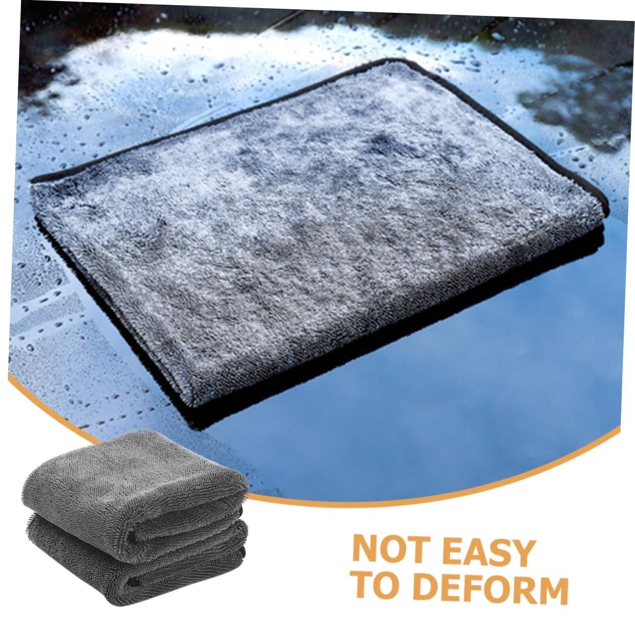 2Pcs Shiny Wipes Shower Cleaning Cloths – Absorbent Reusable Towel for Car &Home
