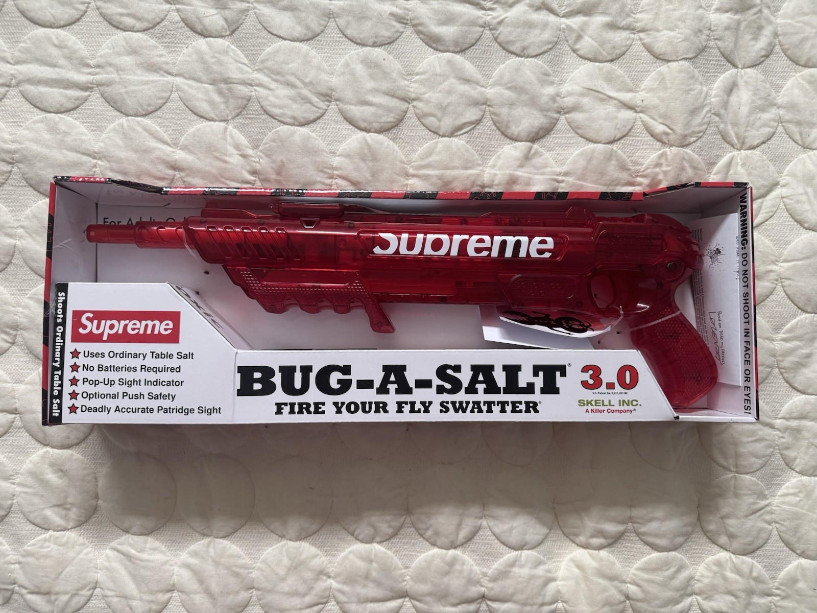 Supreme Bug-a-Salt 3.0 SS26 Bug Table Salt Gun IN HAND