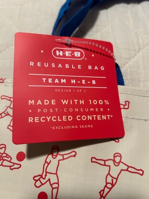 NEW HEB Reusable Shopping Bag FIFA Football Soccer Texas Grocery Limited