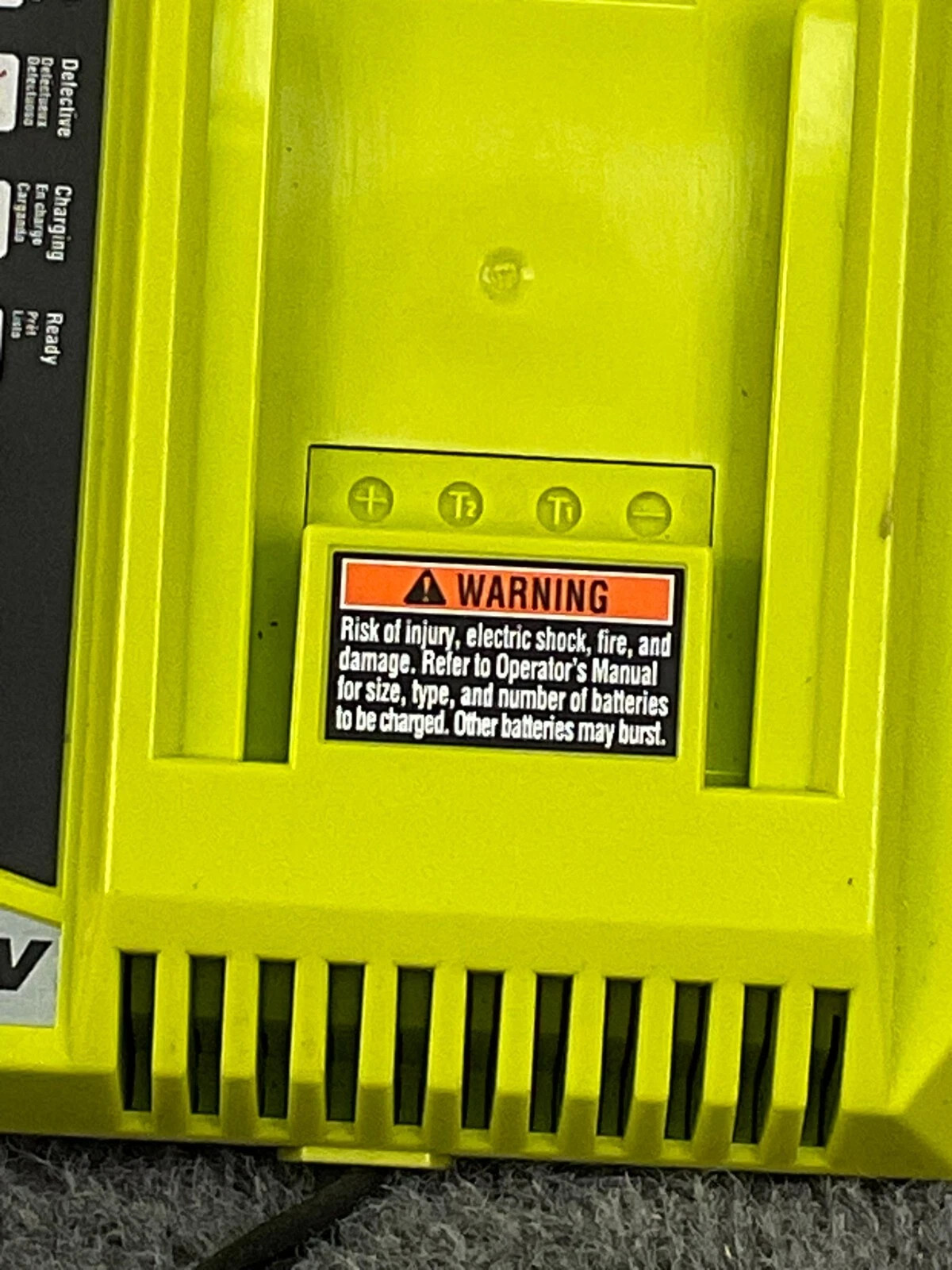 Ryobi OP401 40V Lithium Ion Battery Charger OEM Heavy Duty Used