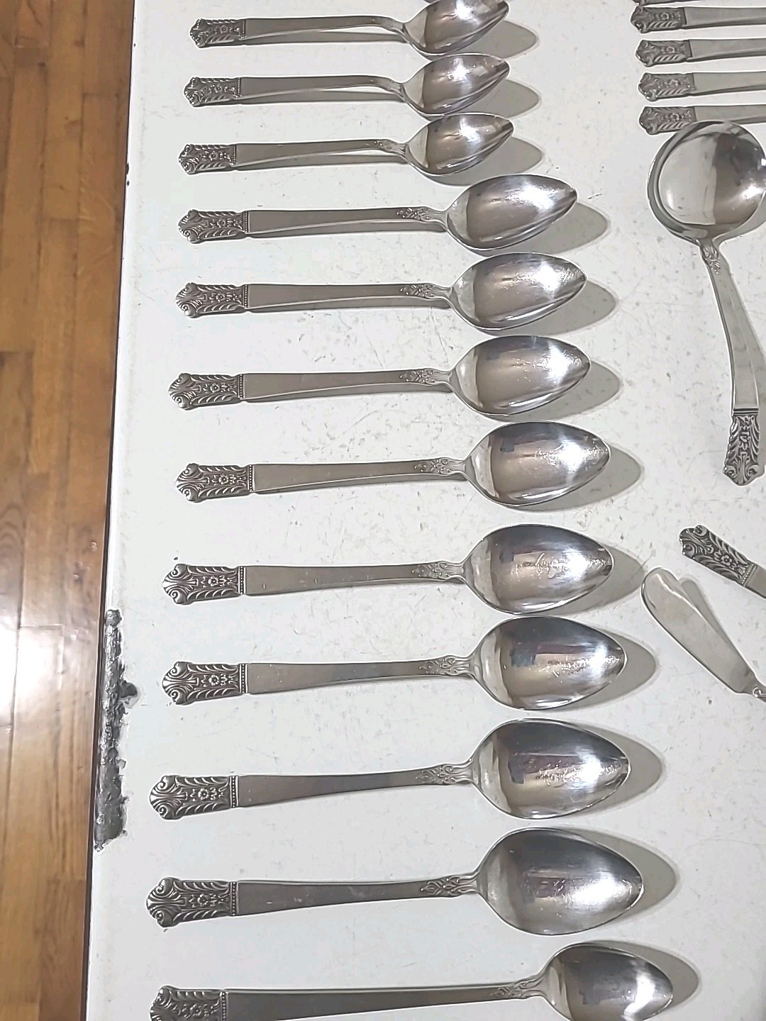 Lot of 66 pieces LIFETIME CUTLERY Stainless Flatware MCM Japan.