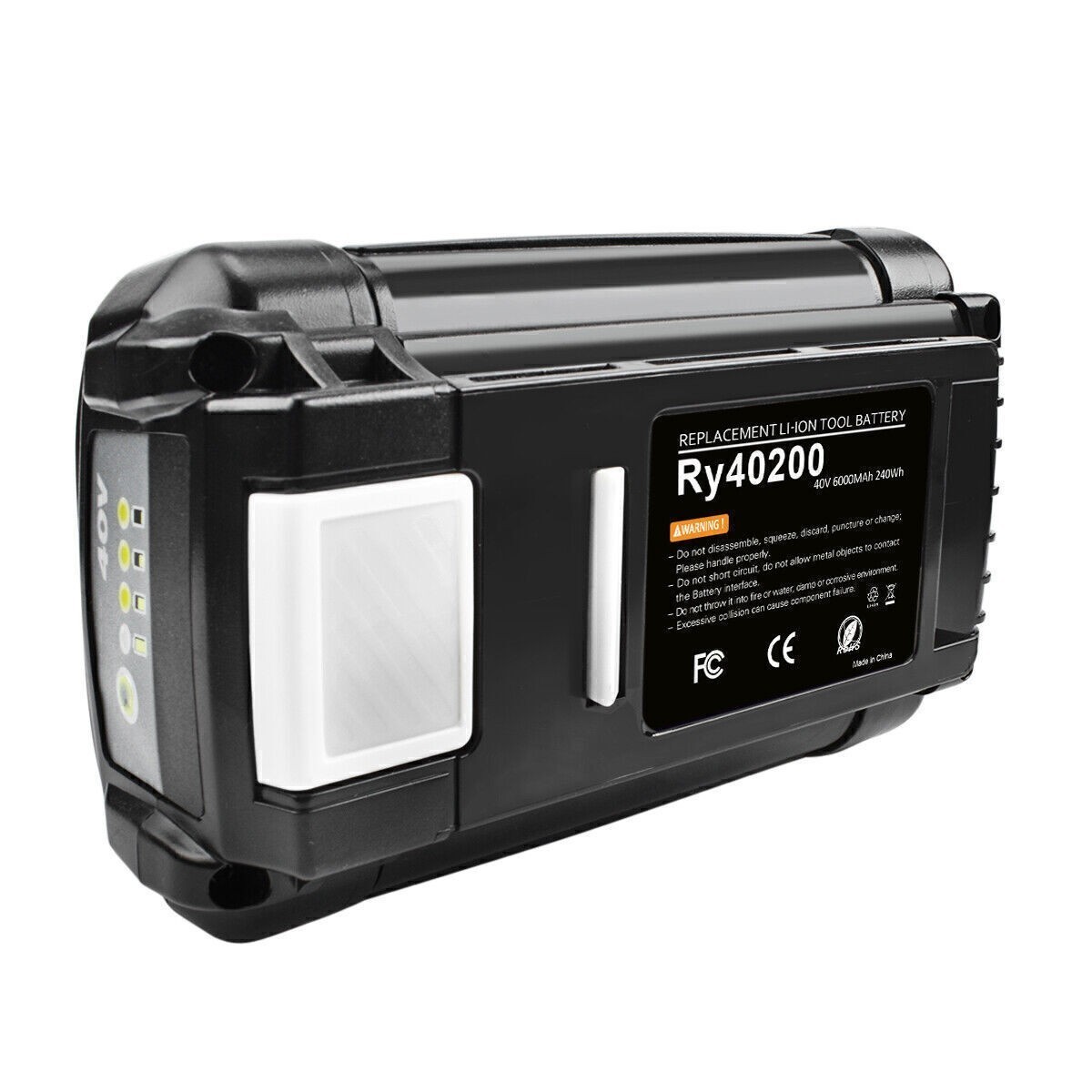 1~2Pcs For Ryobi 40V 8.0Ah Li-ion Battery OP4050 OP40602 OP40201 OP40501 3.5Ah