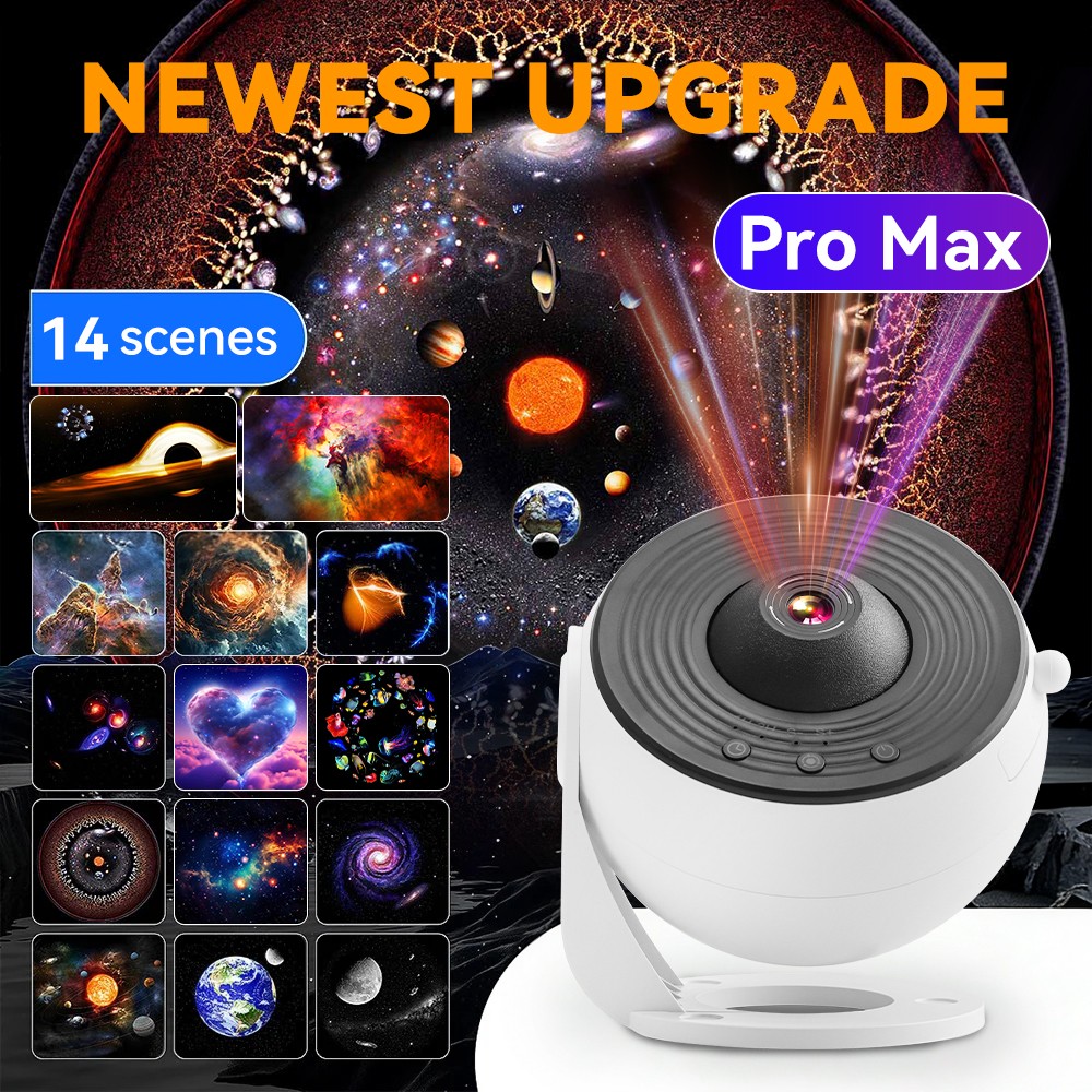 14 in 1 Galaxy Projector Pro Planetarium Star Projector 360° Rotating with Timer