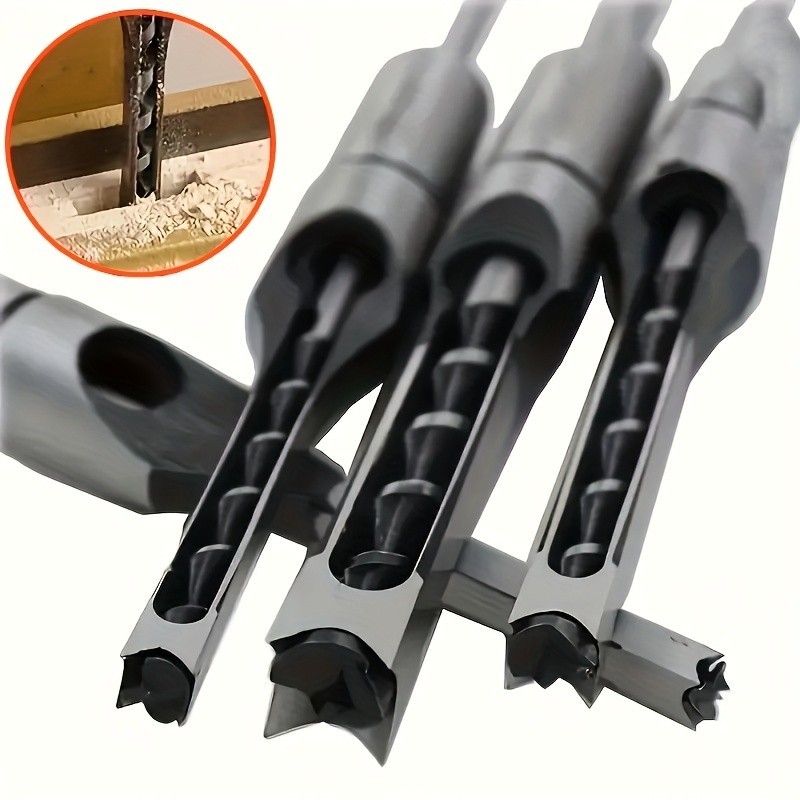 Woodworking Square Hole Drill Bit Set – Durable for Wood Drilling Projects