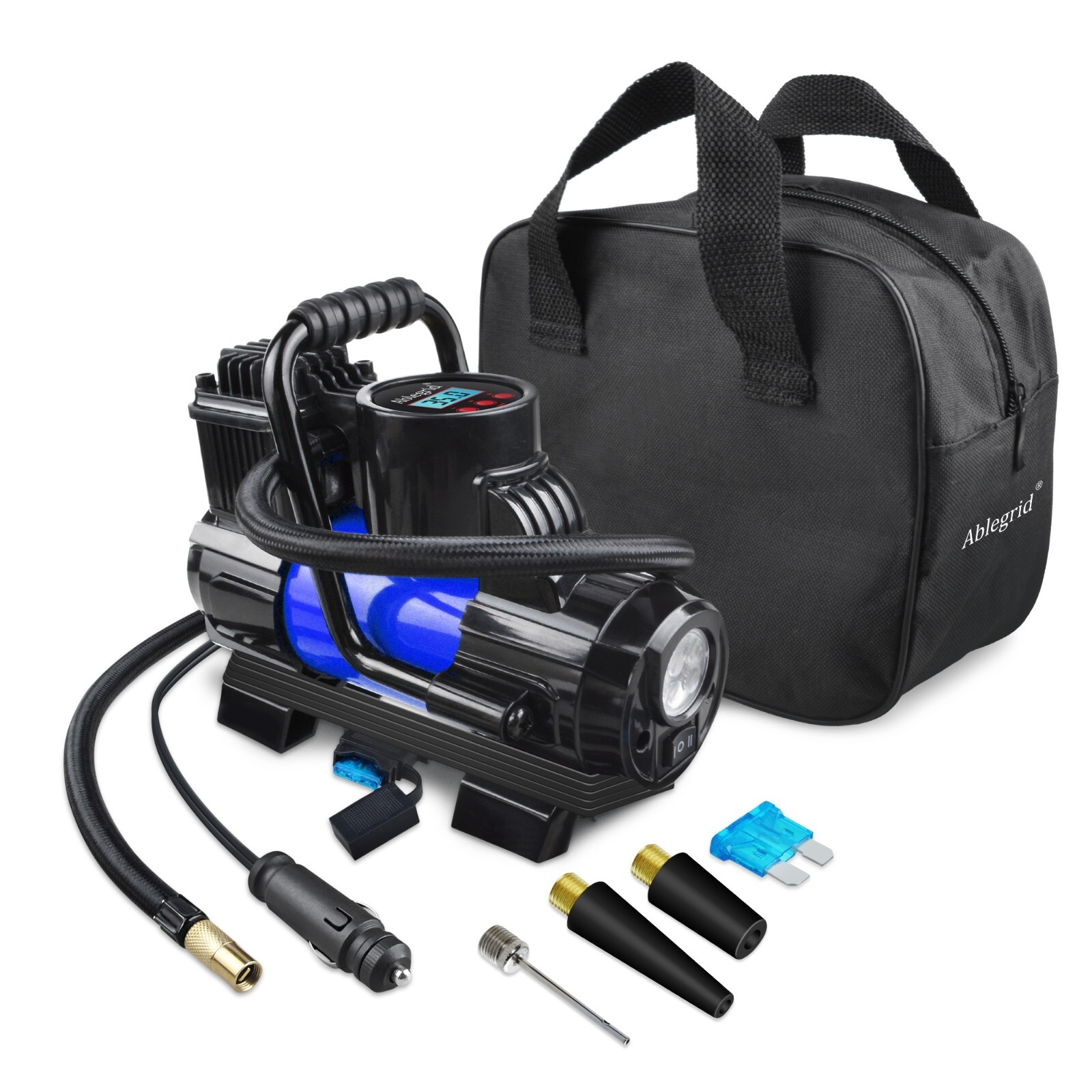 150PSI Portable Air Compressor – Fast Tire Inflator forr Cars with Auto Stop