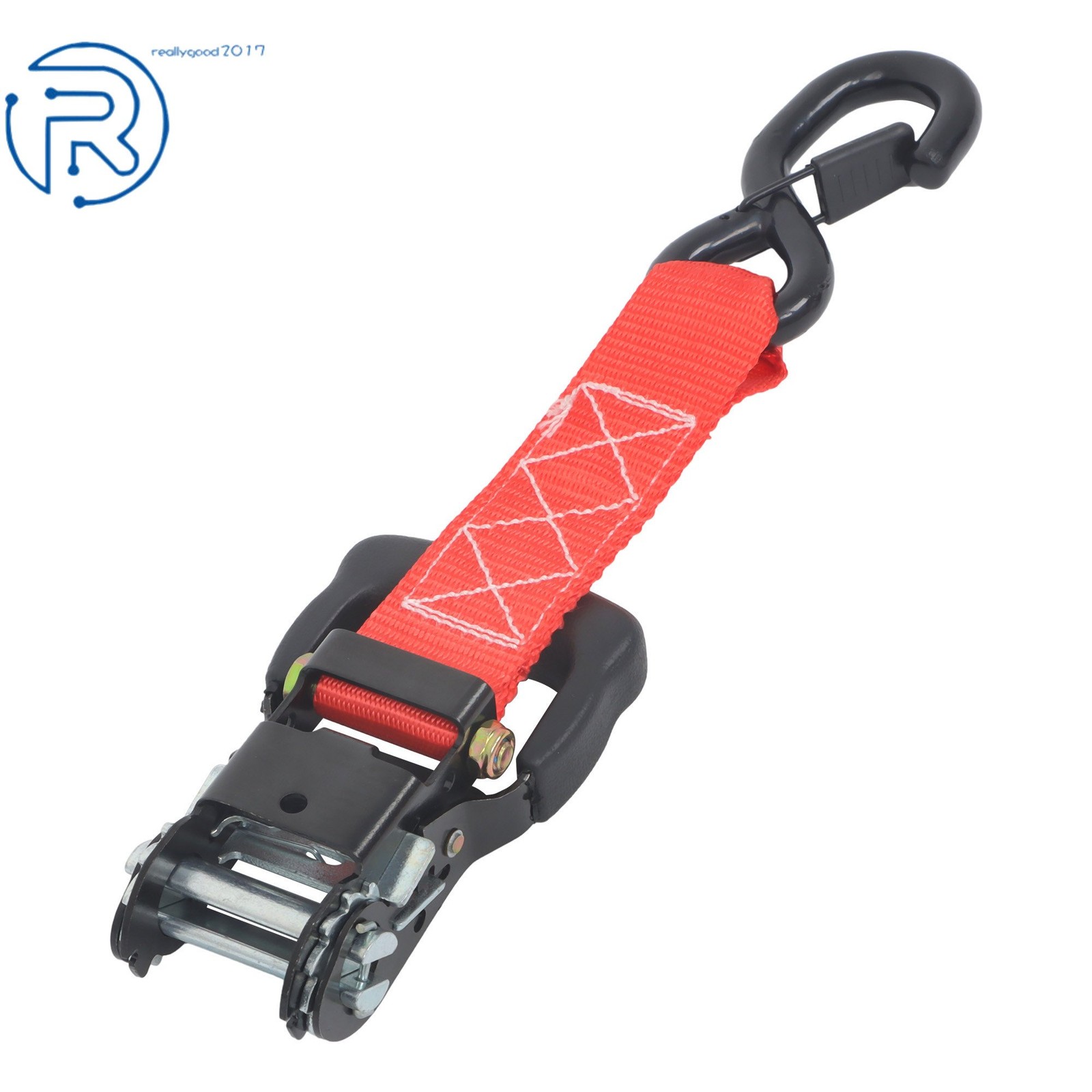 4Pack 1.6″ × 8 Feet Tie Downs 5208Lbs Ratchet Straps W/ S Hook Heavy Duty Red