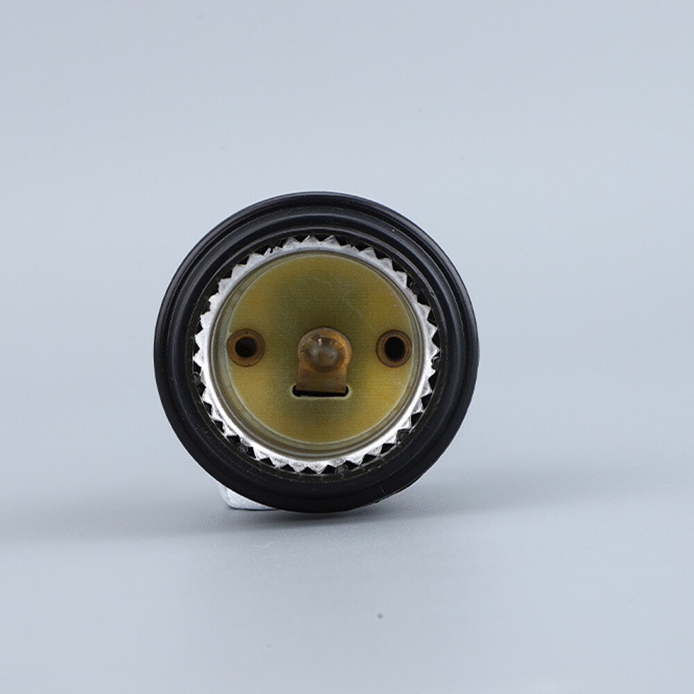 12PCS Lamp Base Waterproof Black Pigtail Lamp Holder Socket 250V 6A 12 E27