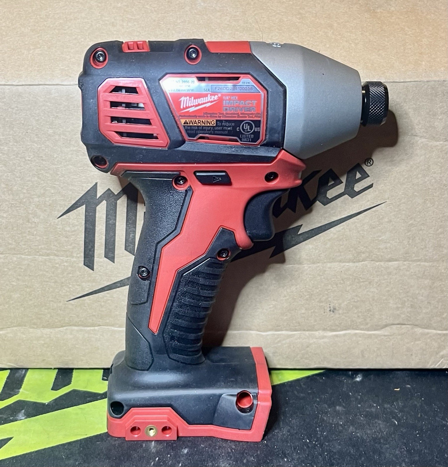Milwaukee M18 2656-20 18V 1/4in Hex Impact Driver Tool Only Tested