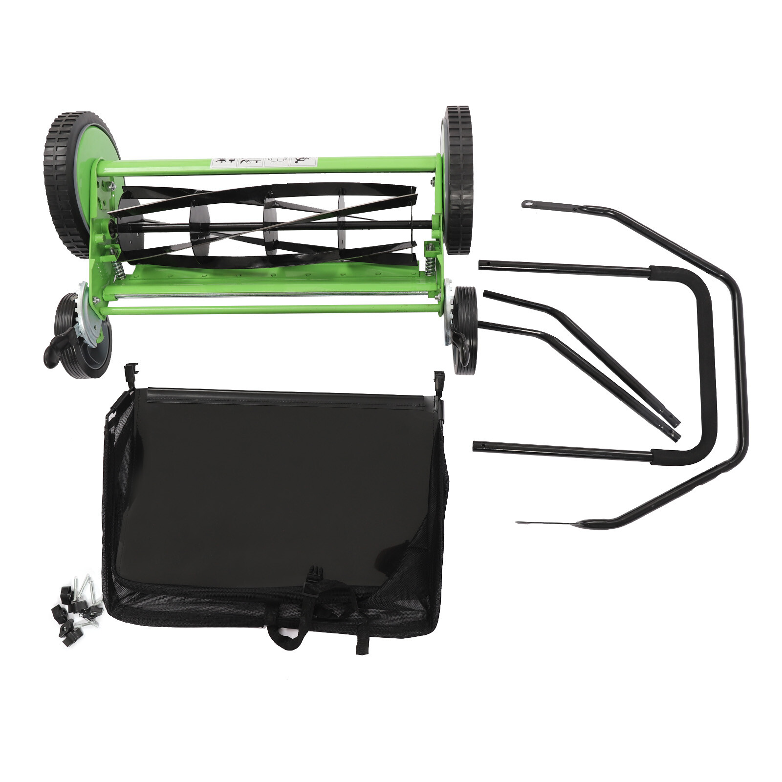 20″ Lawn Mower Grass Cutter Machine with Collection BoxPush Reel Mower 5-Blade