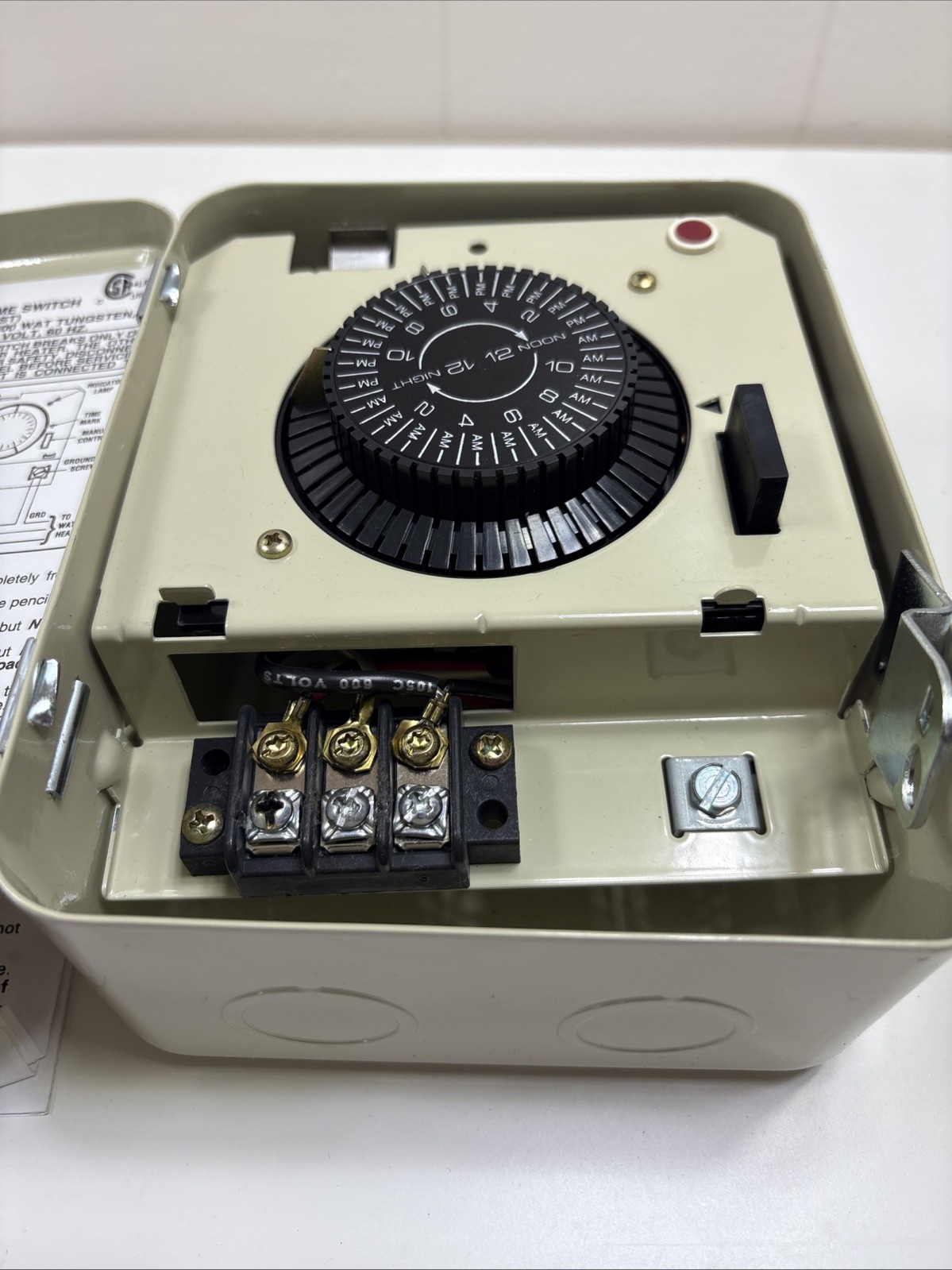 Intermatic Electric Water Heater Timer WH21 25A 250V Bypass Switch