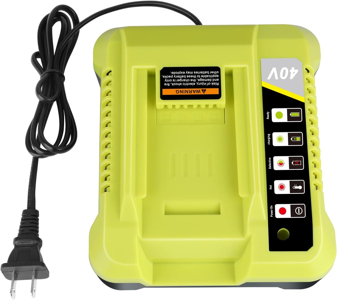 Replacement for Ryobi 40V Charger OP401 – Fits OP4026 OP4040 OP4030, LED Display