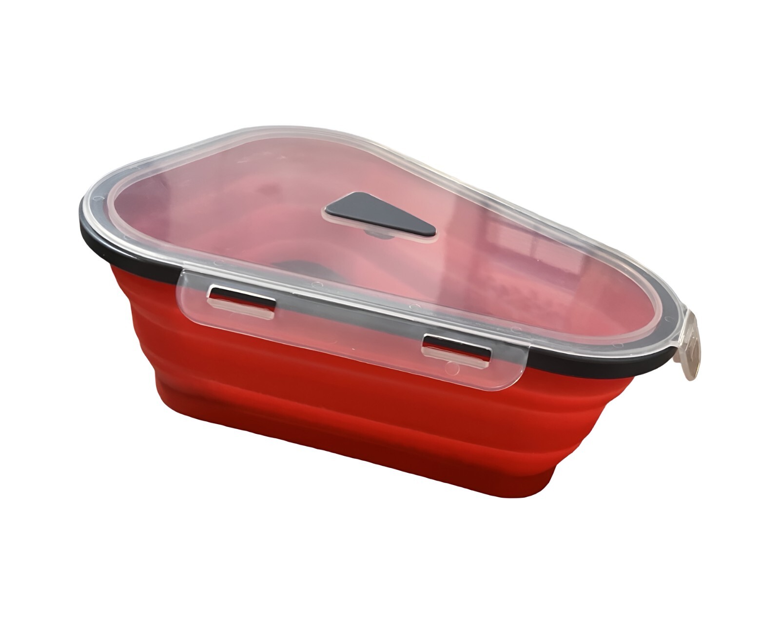 Reusable Pizza Storage Container 5 Heating Trays Collapsable Microwaveable Meal