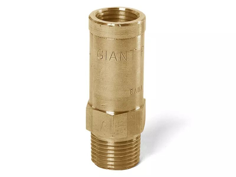 Giant 22533A 3/8 NPT 5000 PSI Pressure Washer Pump Safety Pop Off Valve Brass