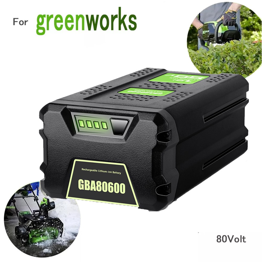 FOR Greenworks 80V Lithium Ion 5.0Ah Rechargeable Li-ion Battery BAB727 GBA80200