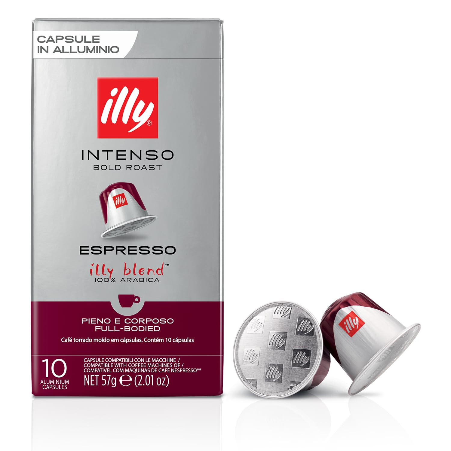 illy Aluminum Capsules Compatible *Nespresso Classico or Intenso 20, 40 or 100Ct