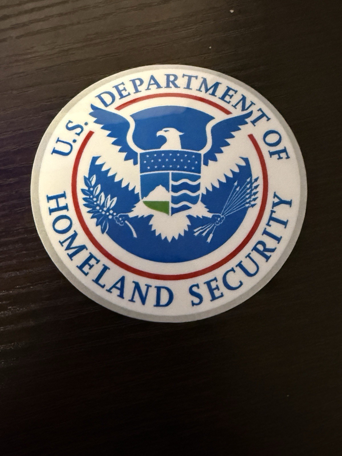 STICKER (BUY 2, GET 1 FREE) Homeland Security DHS ICE vinyl glossy Trump USA