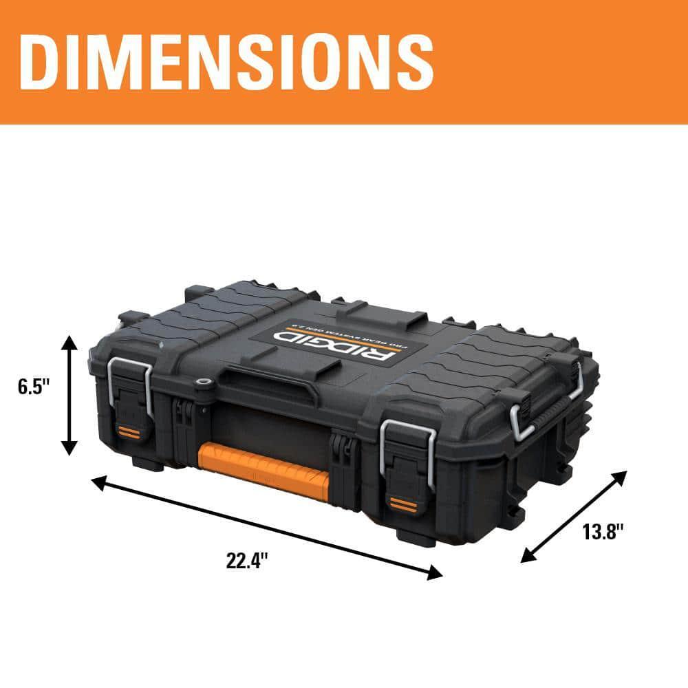 RIDGID 2.0 Pro Gear System Power Tool Case and Storage Tool Box