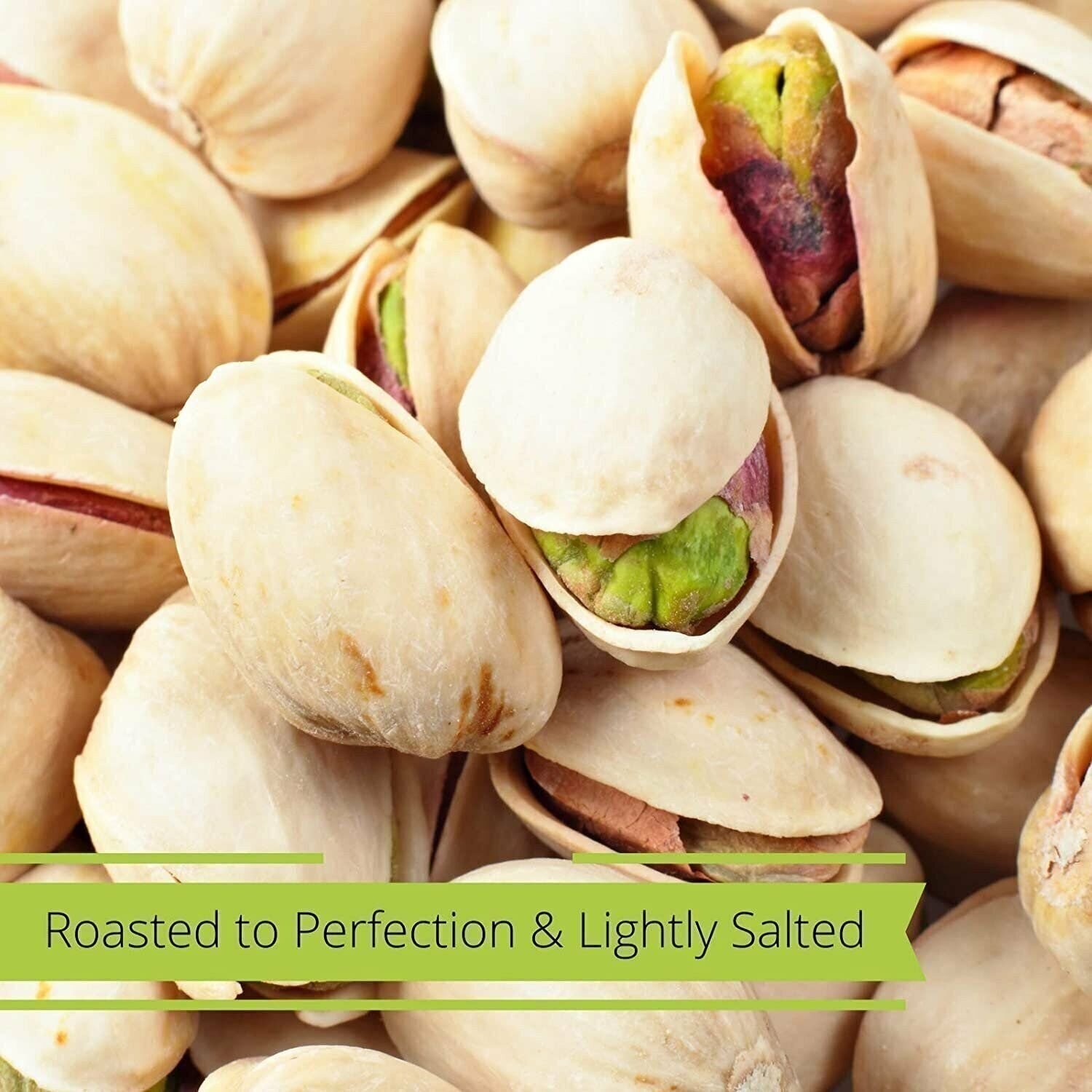 Roasted Salted Pistachios by Its Delish, 1.6 LBS Jumbo Reusable Container Jar