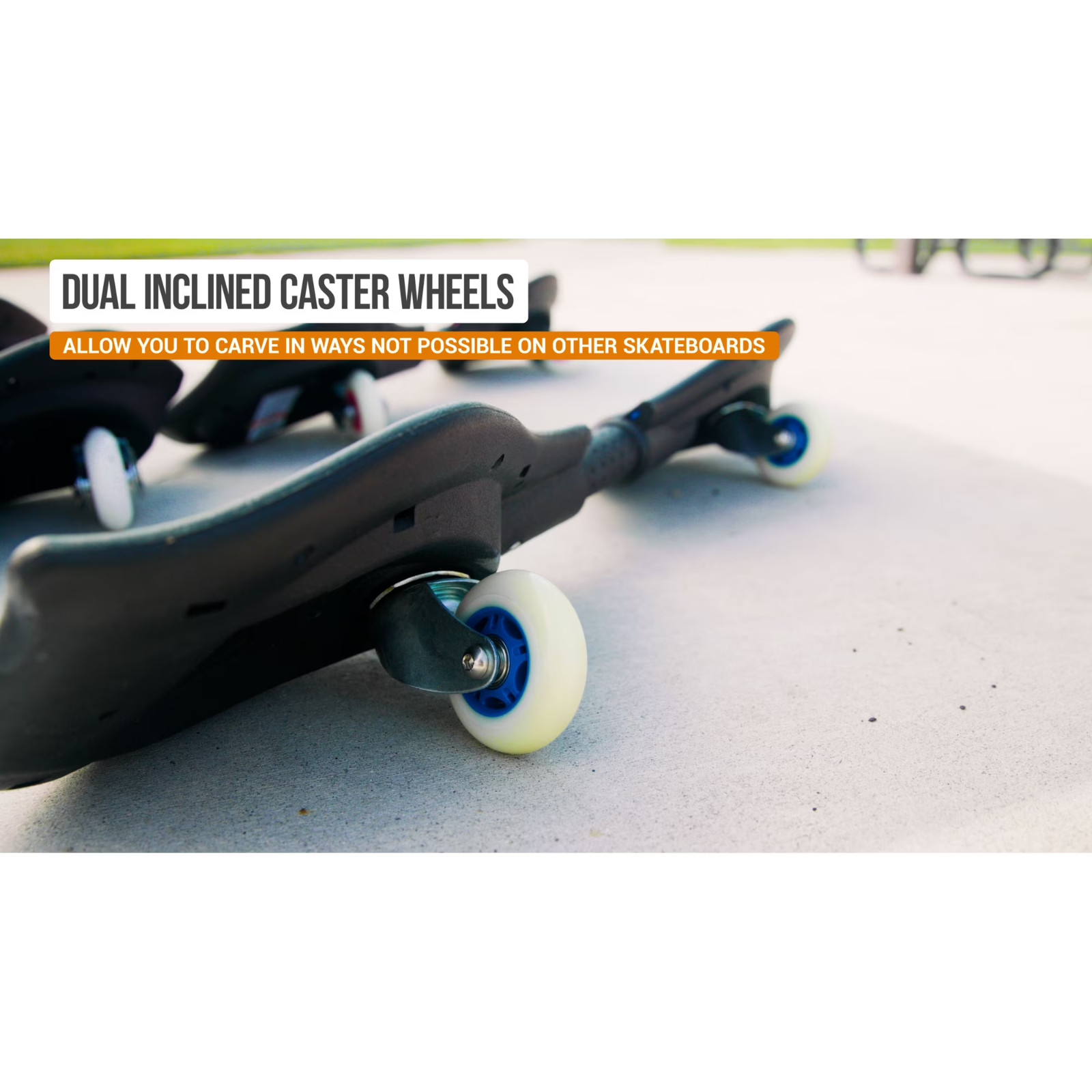 RipStik Caster Board 2-Wheel Skateboard 360° Casters Kids Teens Adults