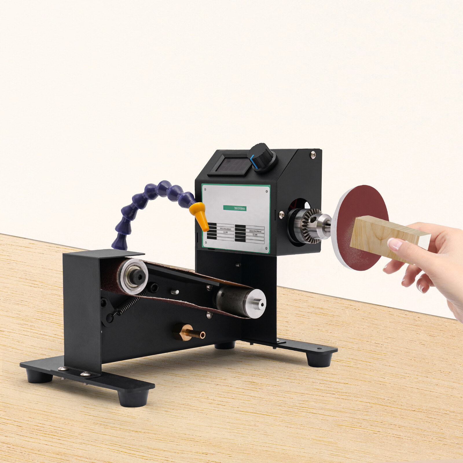 DIY Mini Electric Belt Grinder Machine Grinding Polishing Abrasive Belts Sander