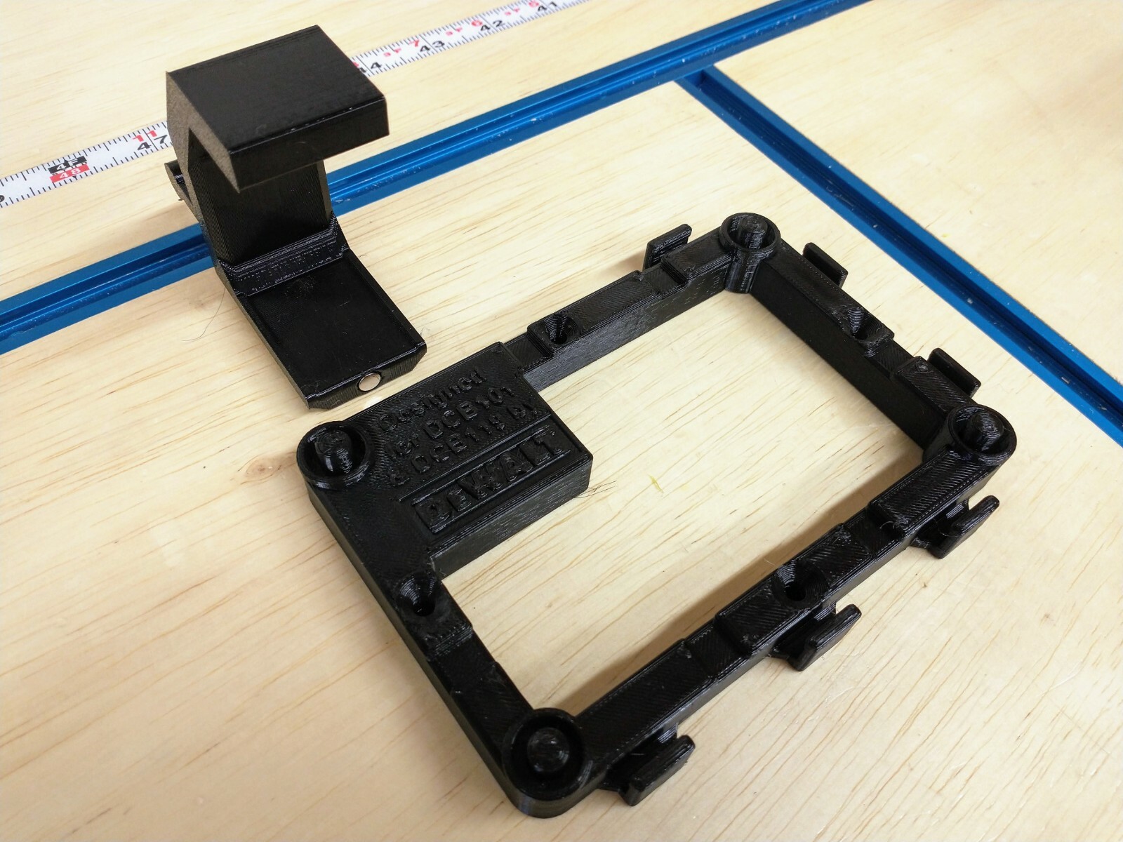 Wall Mount for DeWalt DCB101 Charger with Optional 20v Max Battery Mounts