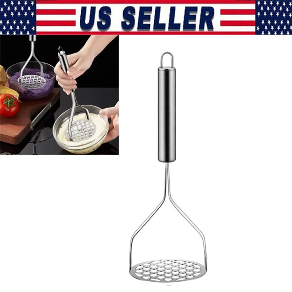 Stainless Steel Manual Potato Press Kitchen Tool Potato Masher Home Food Grater